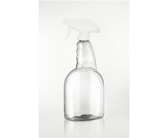 500ml PET dozatorius su purkštuku - skaidrus buteliukas su mechanine pompa