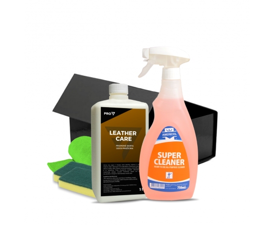 Odos valymo ir priežiūros rinkinys - Leather Care, Super Cleaner