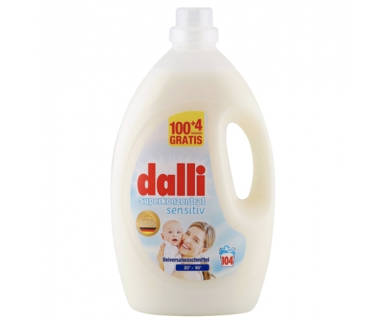 Dalli Sensitive XL universalus skalbiklis jautriai odai, 3.65l talpos butelis su dozatoriumi