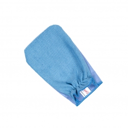 Mikropluošto šluostė-pirštinė DUOTEX Premium mėlyna, dvipusė