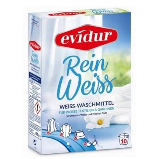 Skalbimo milteliai baltoms užuolaidoms EVIDUR REIN WEISS, 600 g